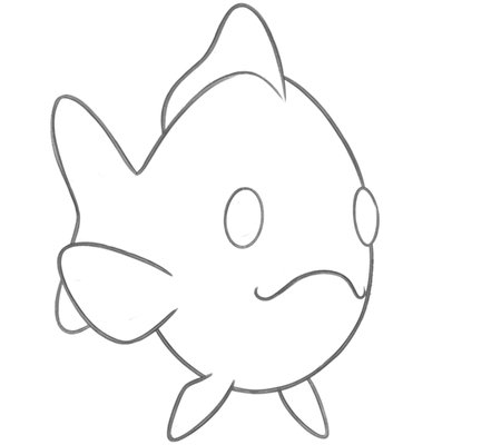 How to Draw a Fish for Adults Step 03