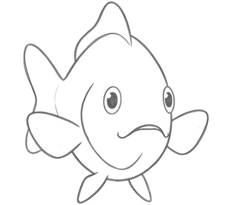 How to Draw a Fish for Adults Step 04