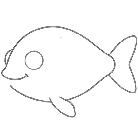 How to Draw a Fish for Teens Step 02