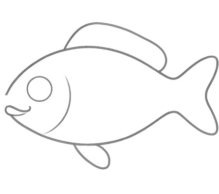 How to Draw a Fish for Tweens Step 03
