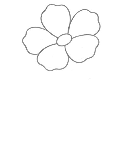 How to Draw a Flower for Adults Step 02