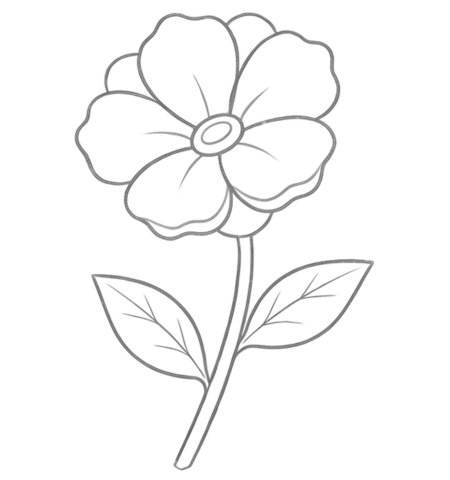 How to Draw a Flower for Adults Step 06