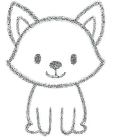 How to Draw a Fox for Kids Step 04