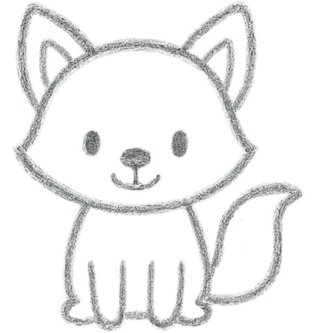 How to Draw a Fox for Kids Step 05