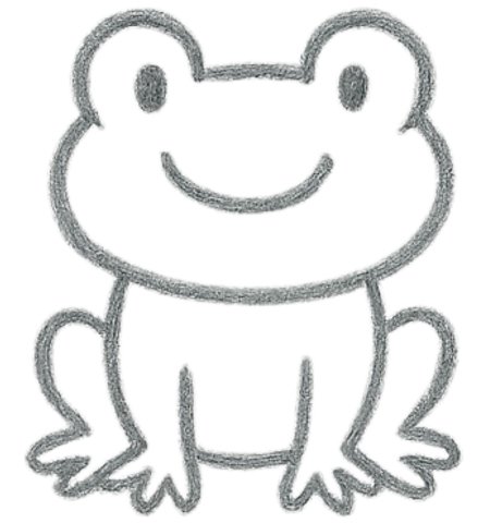 How to Draw a Frog for Kids Step 06