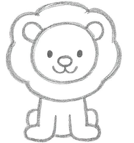 How to Draw a Lion for Kids Step 05