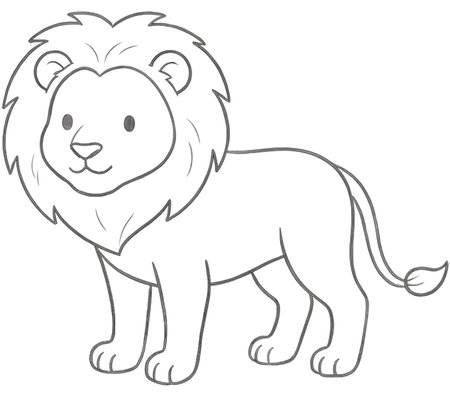 How to Draw a Lion for Teens Step 06