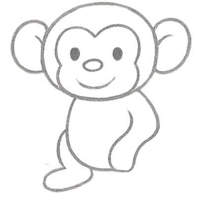 How to Draw a Monkey for Tweens Step 04