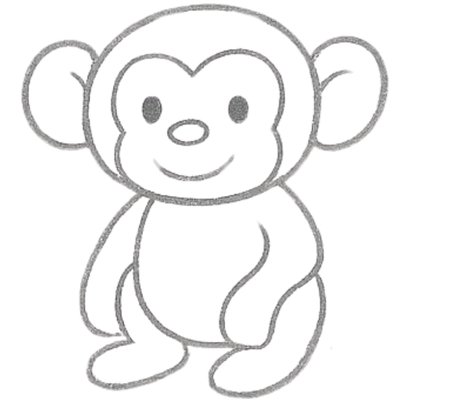 How to Draw a Monkey for Tweens Step 05