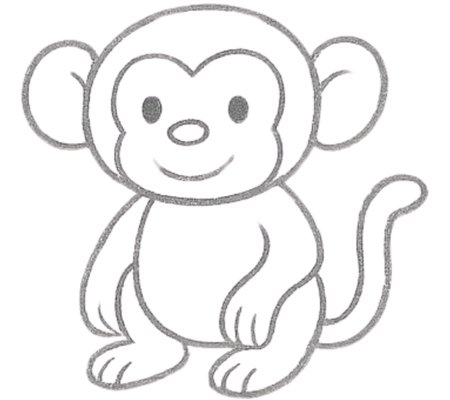 How to Draw a Monkey for Tweens Step 06