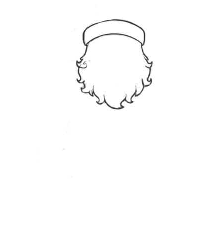 How to Draw a Santa for Adults Step 01