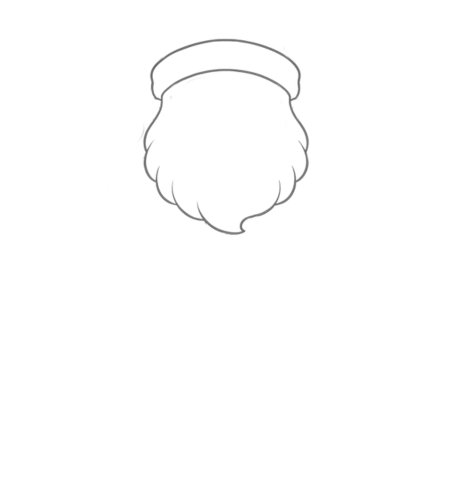 How to Draw a Santa for Teens Step 01