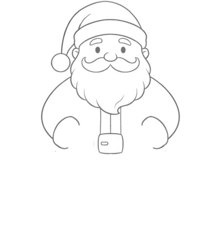 How to Draw a Santa for Teens Step 03