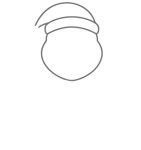How to Draw a Santa for Tweens Step 02