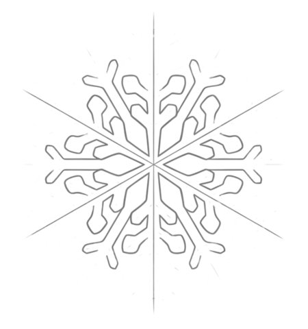 How to Draw a Snowflake for Adults Step 03