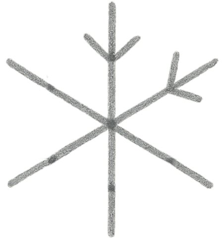 How to Draw a Snowflake for Kids Step 04