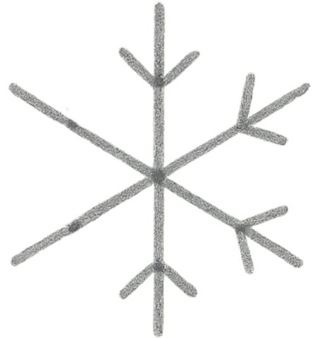 How to Draw a Snowflake for Kids Step 05