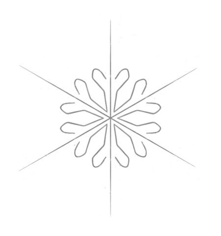 How to Draw a Snowflake for Teens Step 02