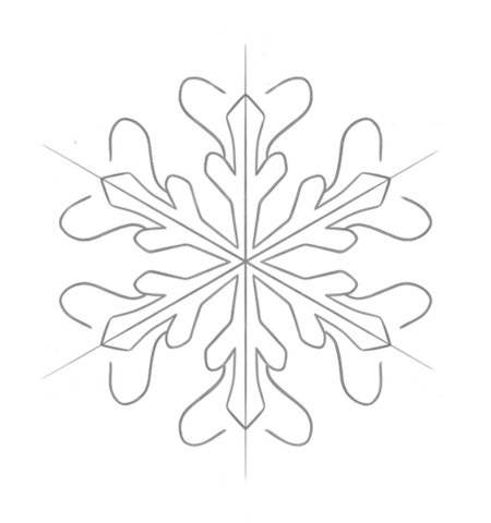 How to Draw a Snowflake for Teens Step 04