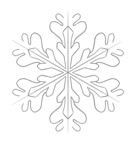 How to Draw a Snowflake for Teens Step 05