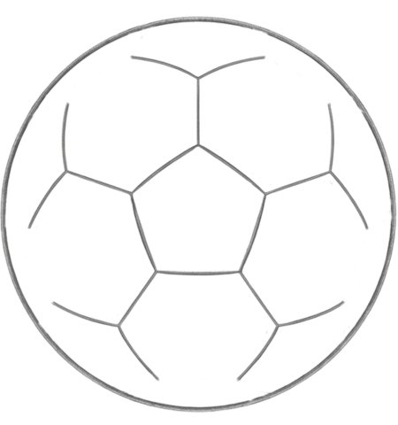 How to Draw a Soccer Ball for Adults Step 03