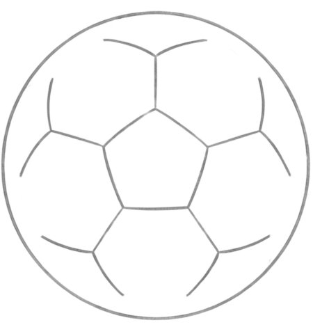 How to Draw a Soccer Ball for Tweens Step 04