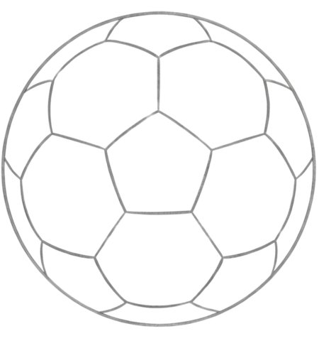 How to Draw a Soccer Ball for Tweens Step 06