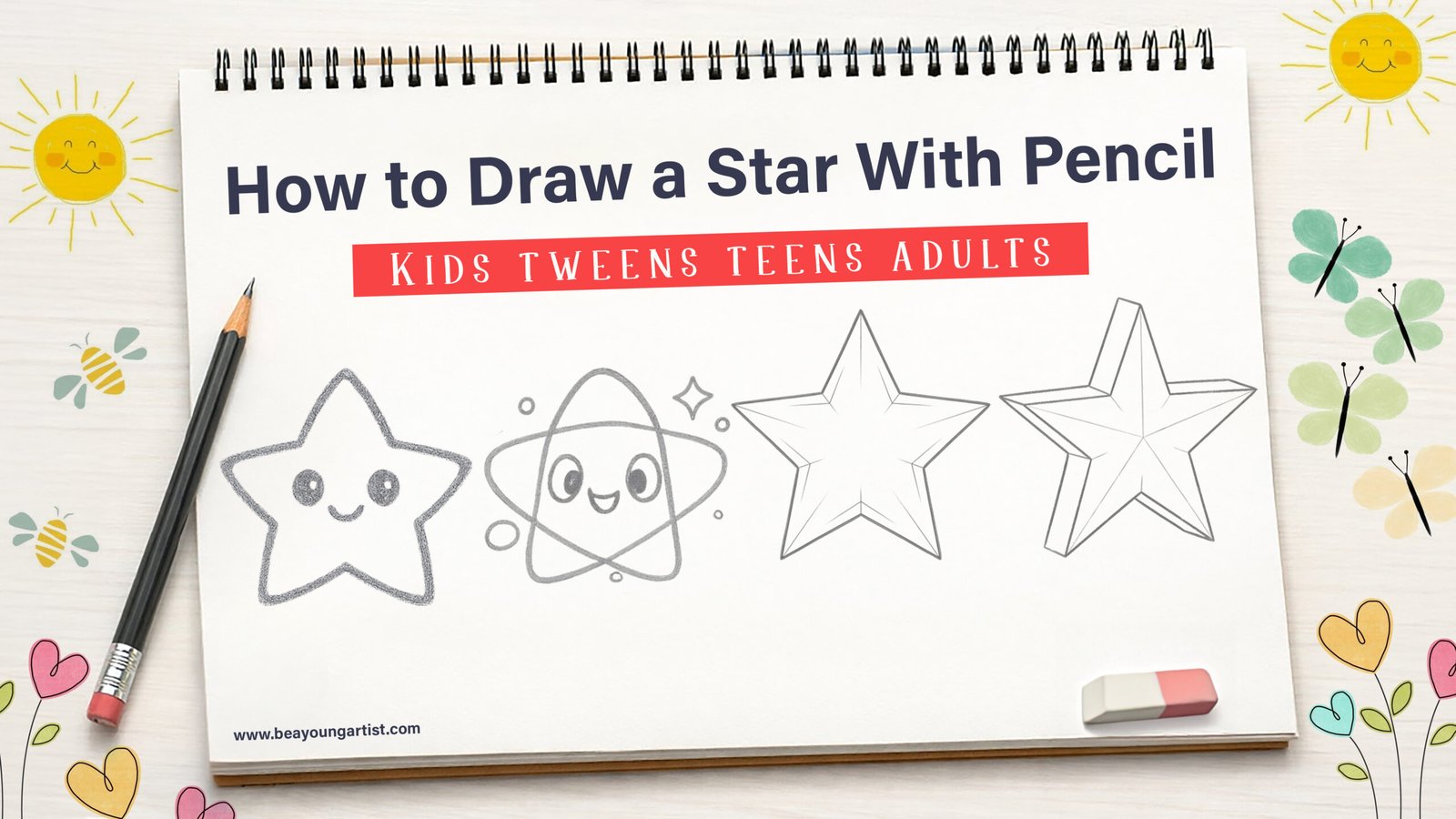 How to Draw a Star With Pencil