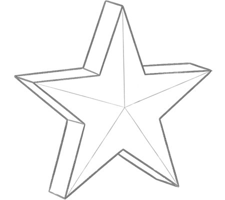 How to Draw a Star for Adults Step 06
