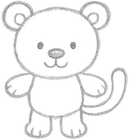 How to Draw a Tiger for Kids Step 05