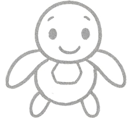 How to Draw a Turtle for Kids Step 04