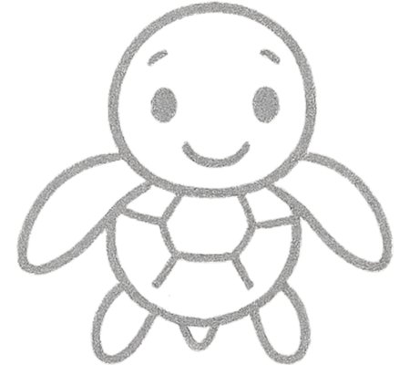 How to Draw a Turtle for Kids Step 05