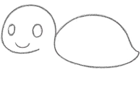 How to Draw a Turtle for Tweens Step 02