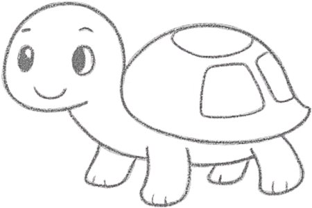 How to Draw a Turtle for Tweens Step 05