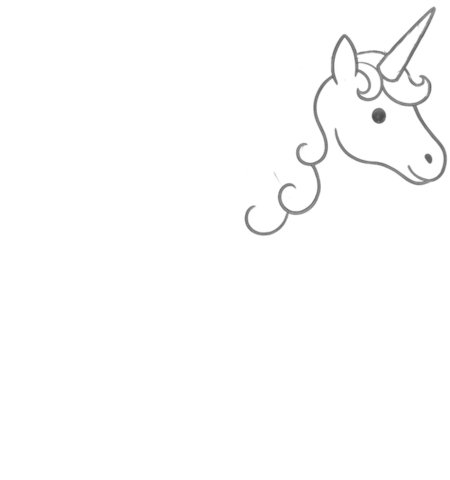 How to Draw a Unicorn for Adults Step 02