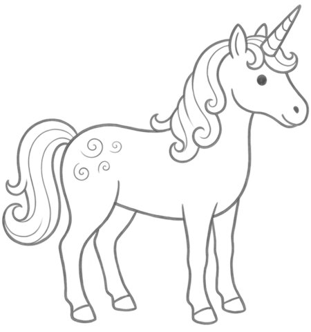 How to Draw a Unicorn for Adults Step 06