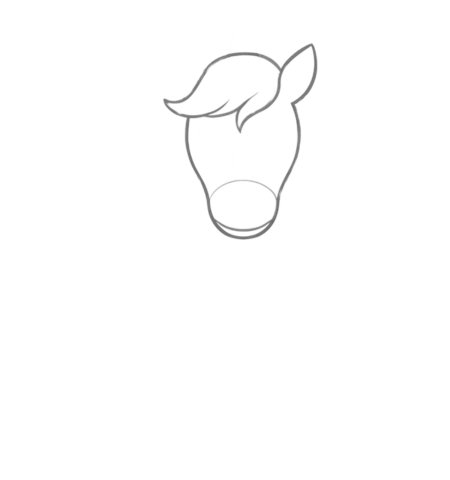How to Draw a Unicorn for Teens Step 02