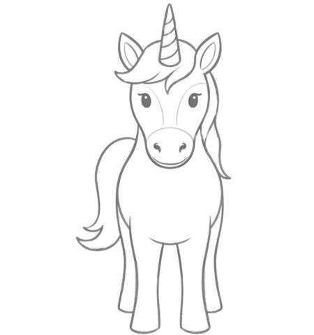 How to Draw a Unicorn for Teens Step 05