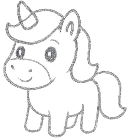 How to Draw a Unicorn for Tweens Step 04