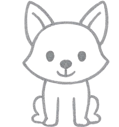 How to Draw a Wolf for Kids Step 05