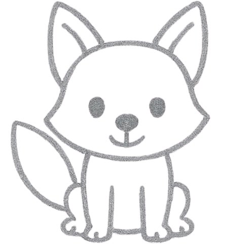 How to Draw a Wolf for Kids Step 06