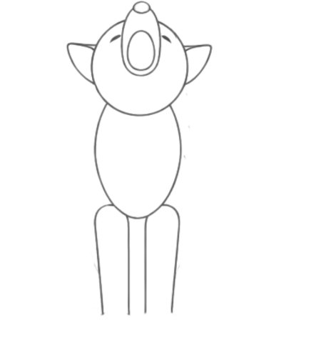 How to Draw a Wolf for Tweens Step 03
