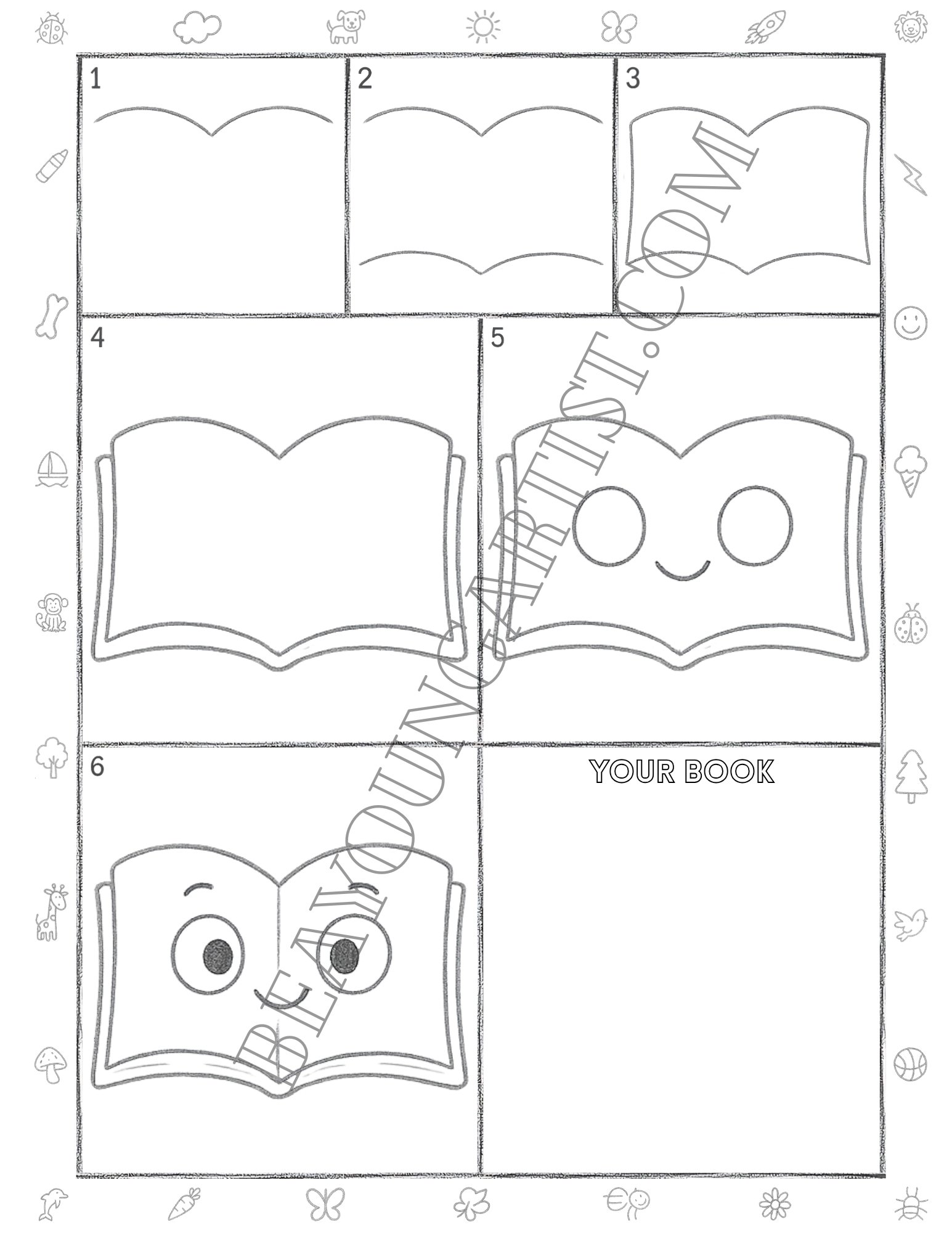 Tweens Book Printable Full Page for Download and Practice